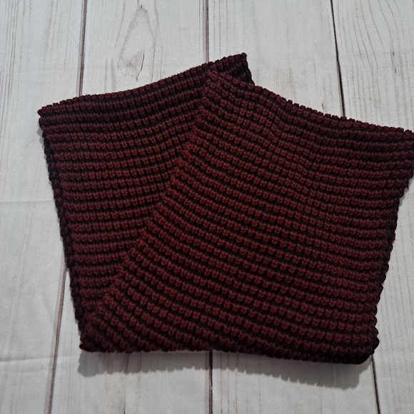Rampage Red And Black Knit Infinity Scarf - Picture 3 of 11
